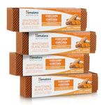 Himalaya Botanique Whitening Antiplaque Toothpaste with Turmeric + Coconut Oil for Brighter Teeth, Mint Flavor, Fluoride-Free, Vegan, Gluten Free & SLS-Free, 113 g (4 oz), 4 Pack