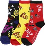 Five Nights At Freddy's Pizza Party Youth 3-Pair Crew Socks