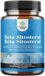 Premium Beta Sitosterol Tablets for Adults - Beta Sitosterol Supplements for Heart Health and Cholesterol Support - Natural Plant Sterols Supplement for Men and Women - Non-GMO Tablets - 90 Count
