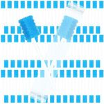 500 Pcs Disposable Oral Swabs for Elderly Oral Swabs Toothbrush Oral Mouth Swabs Toothettes Oral Swabs Bulk Dental Swab Sticks 4.92" Sponge Individually Wrapped Oral Care Swabs for Mouth(Blue)