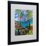 Trademark Fine Art Tropical Paradise Artwork by Manor Shadian, Black Frame, 16 by 20-Inch