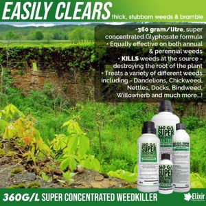 Elixir Gardens Glyphosate Weed Killer 2L – Concentrated Herbicide