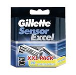 Gillette SensorExcel System Blades Pack of 20