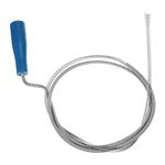 HARFINGTON Drain Augers 6 Ft Manganese Steel Flexible Plumbing Auger Hair Drain Cleaner Tool Toilet Auger Clog Remover Tool for Kitchen Bathroom Shower Sink Toilet Bathtub, Blue