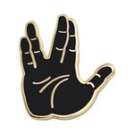 Live Long & Prosper Emoji Enamel Pin - Fan Made Star Trek Pin, Metal