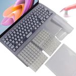 Long Nail Keyboard Stickers & Cover for Long Nails - 119 Keys Set, Fits 15-17 Inch Laptops, Portable Plastic Storage Case, Ideal Gift (White)