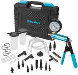 DURATECH 2 in 1 Brake Bleeder Kit, Brake Fluid Bleeder Kit with Metal Handheld Vacuum Pump, Ideal for Automotive, Organized in Portable Case