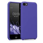 kwmobile TPU Silicone Case Compatible with Apple iPod Touch 6G / 7G (6th and 7th Generation) - Case Soft Flexible Protective Cover - Blue Violet