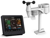 Youshiko YC9466 Weather Station (Official 2024 UK Version) RC Professional 7-in-1 Wireless Sensor, Wind speed & direction, Rainfall Temperature, Humidity, UV index, Light intensity reading