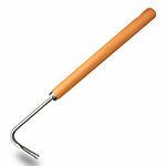 SHANFEEK Weed Puller Weeding Artifact Uprooting Weeding Tool Garden Hand Tools 16-Inch Weed Remover Tool For Yard Weeding Tool With Extended Hard Solid Wood Handle (Gold)