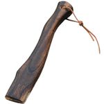 Axe Handle Replacement, Axe Handle 13 Inch Wooden Hatchet Handle Replacement with Hanging Leather Cord Ergonomic Curved Hatchet Handle Replacement with Natural Wooden Grain, Long