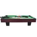 KAKIBLIN Mini Pool Table, 36 inch Tabletop Billiard Table Mini Portable Snooker Pool Game Set 36 × 18 × 7.9 inch Pool Table with Cues, Balls, Racking Triangle – Green Felt