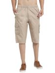 SAPPER Men's Cargo Three Fourth Shorts Beige