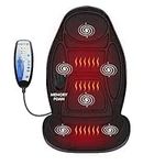 Snailax Memory Foam Massage Seat Cushion - Back Massager with Heat,6 Vibration Massage Nodes & 2 Heat Levels, Massage Chair for Home Office Chair,Gifts for Women Men