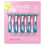 Gillette Venus Sensitive Disposable Razors 12 Count