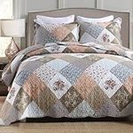 ENJOHOS 3-Piece Quilt Bedspread Set