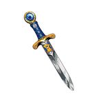 Liontouch Mini Lion Toy Sword For Kids, Blue | Medieval Pocket Dagger With Gemstone For Pretend Play In Durable Foam | Safe Weapons & Knight Costume Accessories For Toddler Boys’ Dress Up & Cosplay