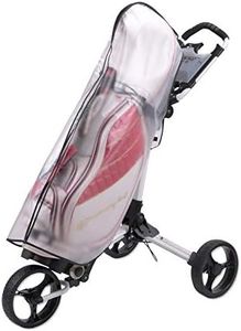 HOW TRUE Golf Bag Rain Cover Waterproof PVC Golf Bag Rain Protection Cover with Hood for Golf Push Carts