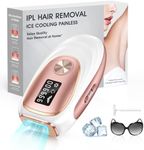 Haarlosy IPL Hair Removal Device - Painless Salon Quality Results at Home & Long Lasting Smoothness, Laser Hair Removal Device for Women and Men, Face, Bikini Line and Body, 5 Levels, Bright Rose