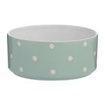 Mason Cash Polka Dot Sage Green 18 cm Dog Bowl