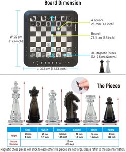 P6 Electronic Chess Board – Digital Game Set with Display