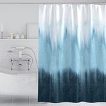 Tennove Shower Curtain 200 x 200cm Modern Thick Polyester Fabric Mildew Resistant Shower Curtain Liner for Bathroom Decor Waterproof Long Bath Curtain with Hooks,Machine Washable Heavy Weighted