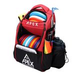 Apex Outdoors Disc Golf Bag, Disc Golf Backpack with 21+ Disc Capacity, Durable & Lightweight Frisbee Golf Bags with Multiple Storage Pockets