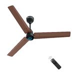 atomberg Renesa 1200mm BLDC Ceiling Fan with Remote Control | BEE 5 star Rated Energy Efficient Ceiling Fan | High Air Delivery with LED Indicators | 2+1 Year Warranty (Brown & Black)