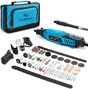 Rotary Tool 160W Tilswall Rotary Multi Tool Kit with 6 Variable Speed 8000-33000RPM, 145pcs Accessories for Cutting, Sanding, Carving, Polishing, Drilling, Engraving, Cleaning