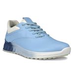 ECCO Women's S-Three Gore-tex Waterproof Golf Shoe, Bluebell/Retro Blue, 7-7.5