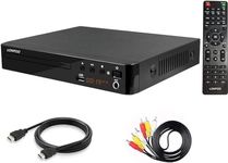 LP-099 HD DVD Player for TV, Region-Free DVD Player CD Player with HDMI Connection (1080p Upscaling), HDMI AV Output, USB Input, All Regions Free Integrated PAL NTSC System