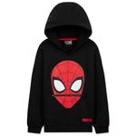 Marvel Boys Hoodie - Spiderman Hooded Sweatshirt Warm Soft Lounge Wear Activewear Pullover 3-12 Years - Gifts for Boys (11-12 Years, Black)