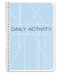 BookFactory Daily Activity Log Book/Day Log Book/Diary, Wire-O Bound - 100 Pages, 6" x 9" (LOG-100-69CW-PP-(DailyActivity))