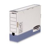 Bankers Box System A4 80mm Spine Foolscap Transfer Files - Blue (Pack of 10)