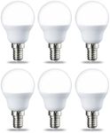 Amazon Basics LED E14 Small Edison Screw Golf Ball P45 Bulb, 5.5W (Equivalent to 40W), Warm White, Non Dimmable - Pack of 6