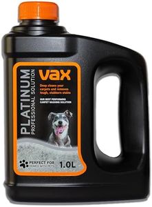 Vax Platinum Professional Carpet Cleaning Solution, 1L, Deep Stain Removal, Pet-Safe