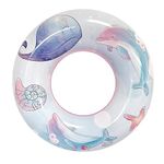 Cockatoo SF333- Inflatable PVC Swimming Floats with Handles,Medium Swimming Pool Floats, Size:80 Cm, Multi