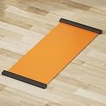 HJJ Slide Board Mat ，Skating Training Board, Hockey Slide Board, With End Stops & Sliding Booties, Exercise Guide For Low Impact Balance Training (Skating, Hockey) (Color : B, Size : 180cm)