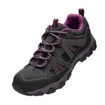 OutPro Women's Hiking Shoes, Lightweight Trail Running Shoes, Non-Slip Breathable Outdoor Sneakers for Trekking, Hiking, black, 7 UK