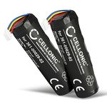 CELLONIC 2x 361-00029-02 010-10806-30 010-11828-03 Battery Replacement for Garmin Alpha 100, DC50, T5 GPS, TT10, TT15 2600mAh 3.7V