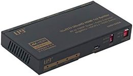 U9 ViewHD HDMI 1x2 Splitter & Audio Extractor | HDMI v2.0 | 4K@60Hz | 4K to 1080P Scaler | HDR & Dolby Vision | 3.5mm / Optical & HDMI Receiver | Best Multi-Functional 1x2 on Earth | Model: UHD1X2SA