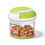 Starfrit Pull Chopper - Multi Purpose Manual Food Processor - Three Blade System for a Faster Cut - From Large Chunks to Purée - Self-Retracting Cord - Fruits, Vegetables, Meats and Crushes Ice