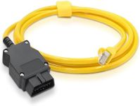 Rj45 ENET Cable,Ethernet to OBD Interface Cable Coding F-Series Compatible with BMW,E-SYS ICOM Connector Tools for BMW