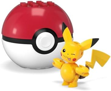 MEGA Pok?mon Construction Toy Pok?mon Evergreen Pikachu Ball for Kids Ages 6 and Up