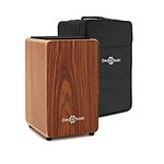 Gear4music Cajon Drum with Seatpad and Gigbag Sapele