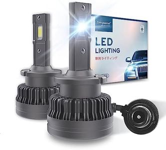 Sinoparcel D2S LED Headlight Bulb -6000K 35W High Low Beam Xenon HID Replacement Lights - Pack of 2