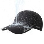 TOP-EX Waterproof Baseball Cap for Running Golf Walking- Sun Rain All Weather Protection UV Reflective Breathable Outdoor Hat Navy M/L