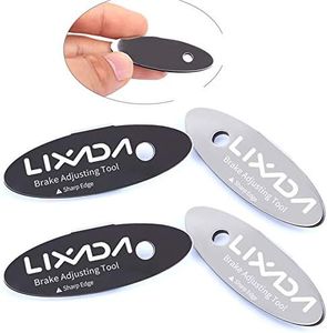 LIXADA 1/2/4PC Disc Brake Pads Adjusting Tool Bicycle Pads Mounting Assistant Brake Pads Disc Brake Pads for Mountain Bike Rotor Alignment Tools Spacer Bike Repair Kit (4PCS)