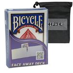 Bicycle Face Away Deck - Amazing Card Magic Trick Deck - Includes Cipher Playing Cards Bag