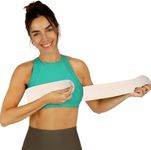 Post Op Breast Augmentation Band - Breast Implant Compression Support Wrap for Post Surgery No Bounce High Impact Stabilizer Strap for Sports Bra Alternative (Fits Most)